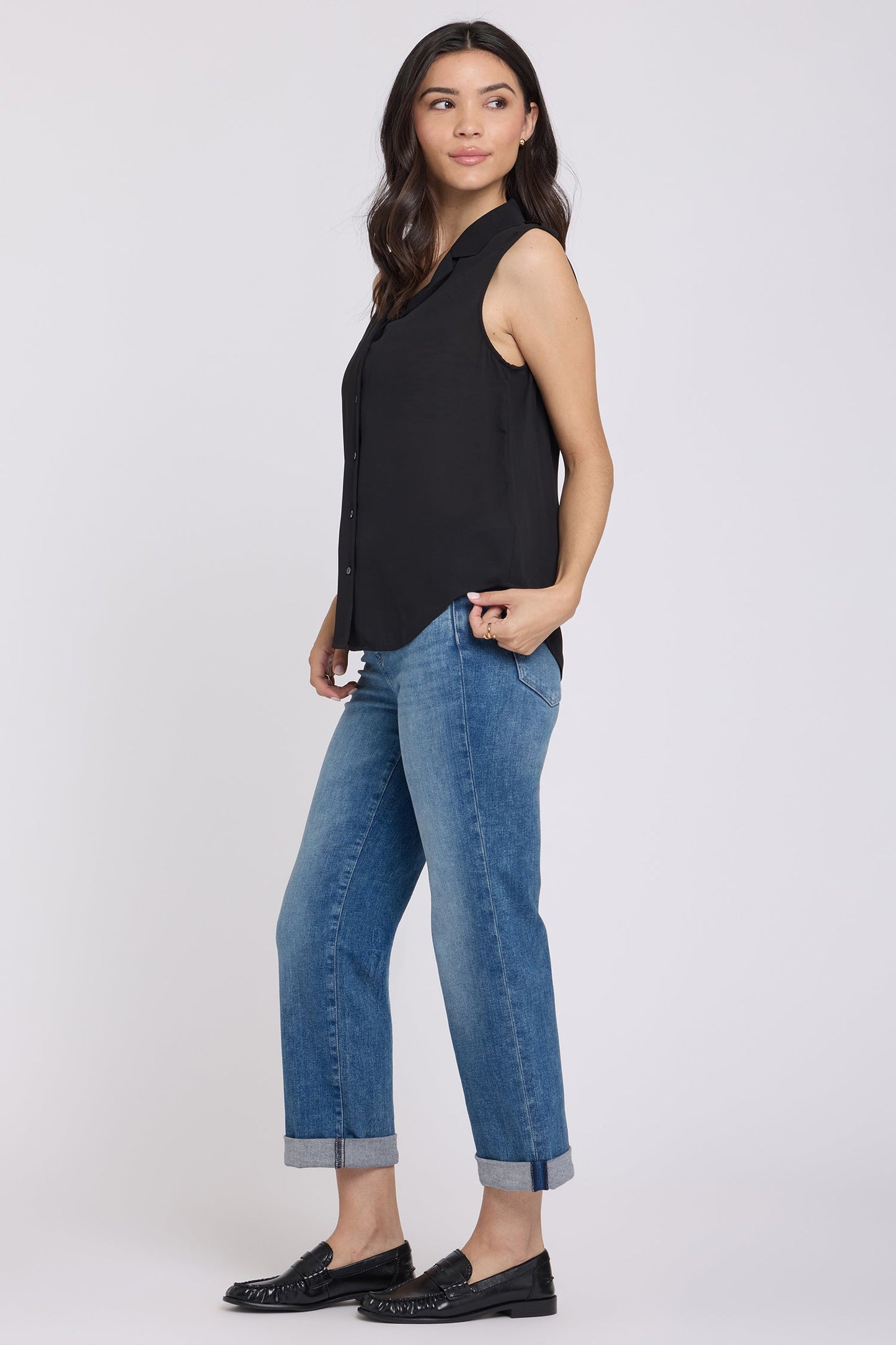 Gabrielle Sleeveless Blouse - Black