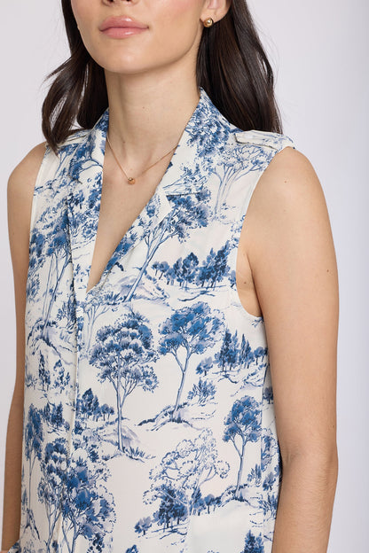 Gabrielle Sleeveless Blouse - Le Parc de Treville