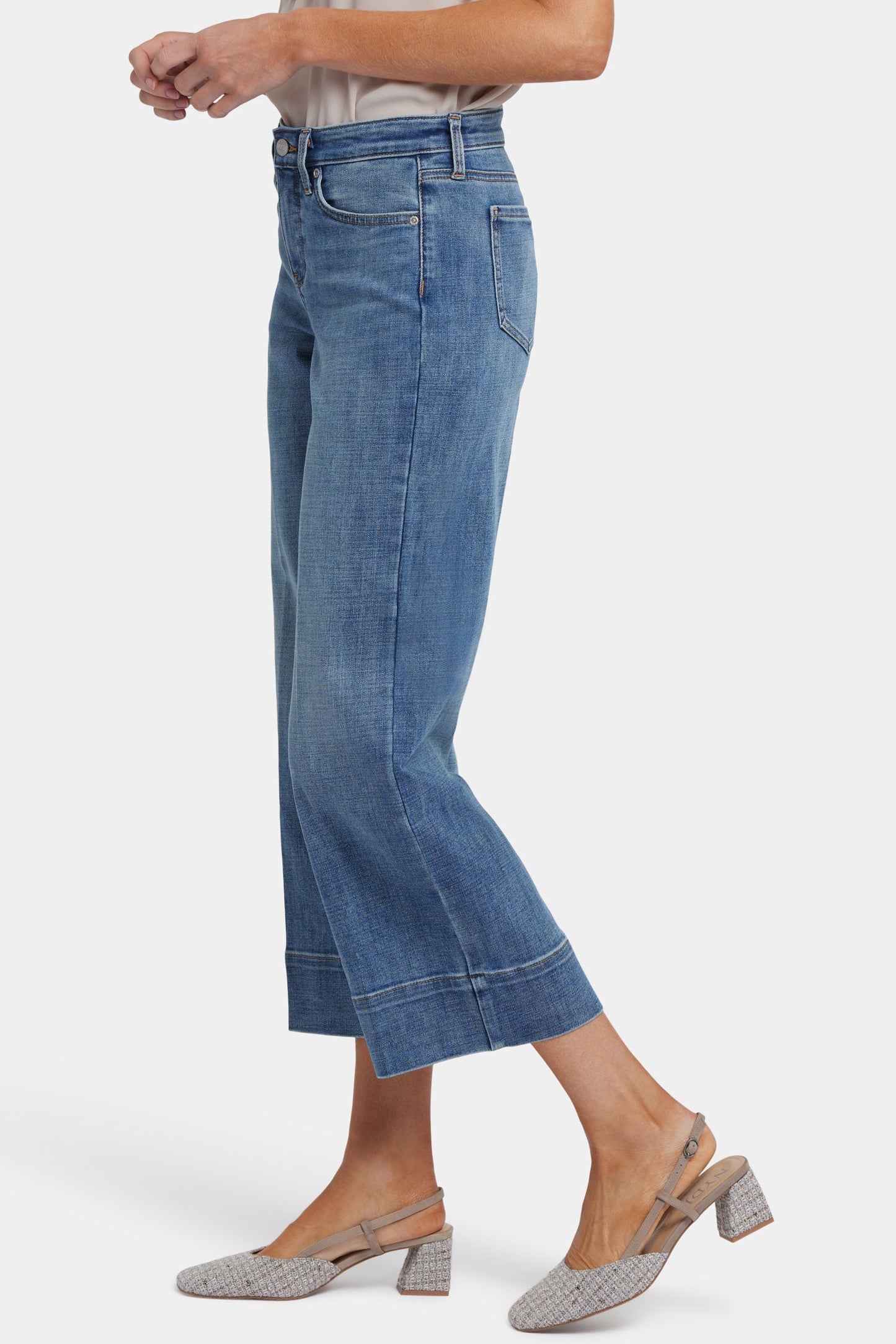 Teresa Wide Leg Ankle Jeans - Majorca Bay