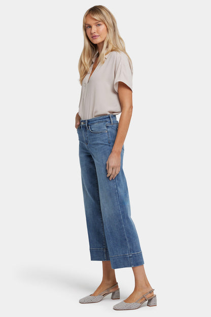 Teresa Wide Leg Ankle Jeans - Majorca Bay