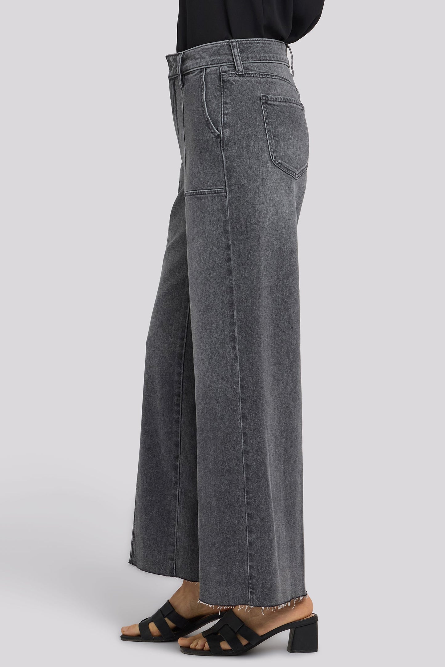 Simone Wide Leg Jeans - Dusty Ash