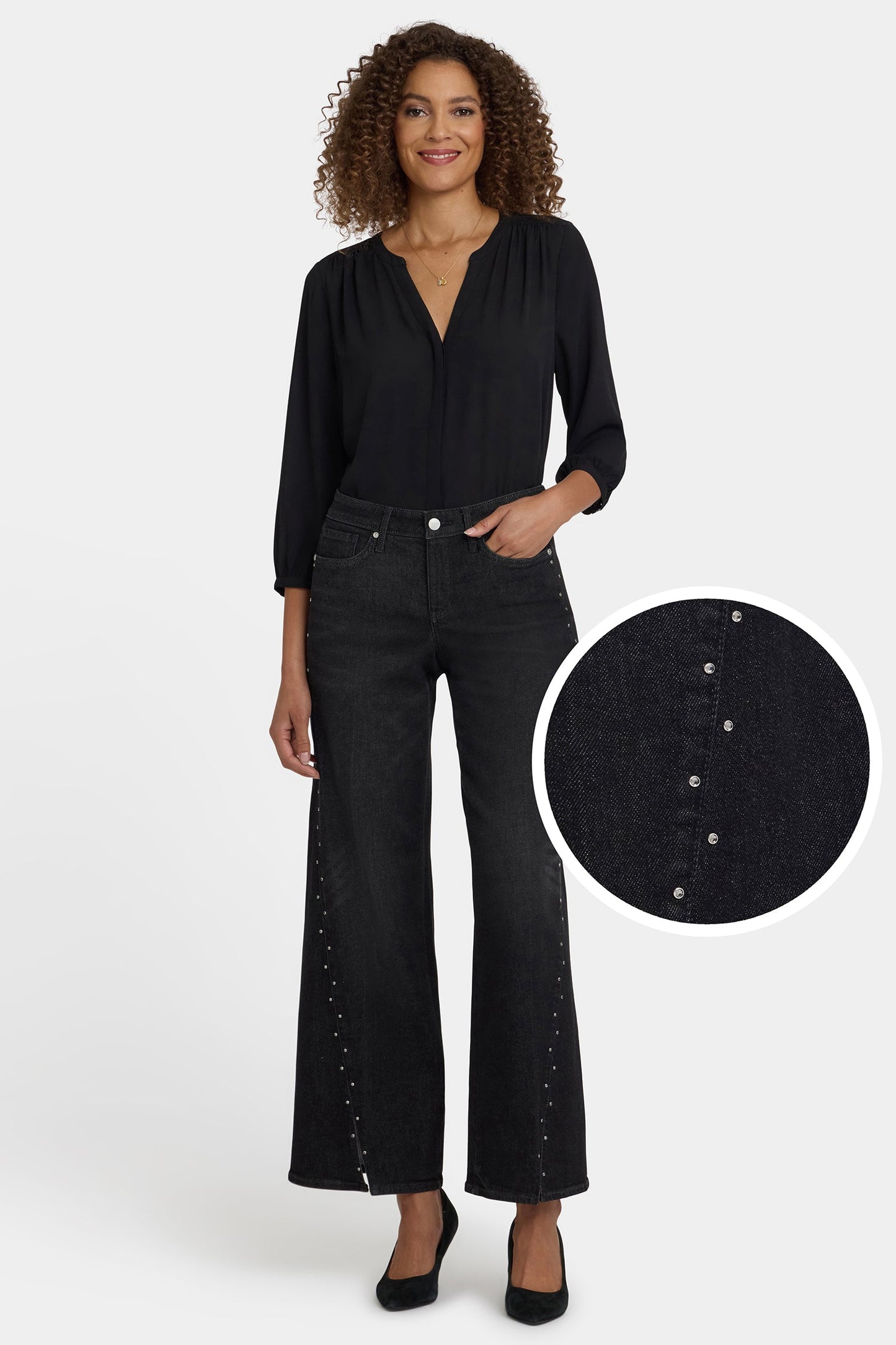 Teresa Wide Leg Jeans - French Nightfall