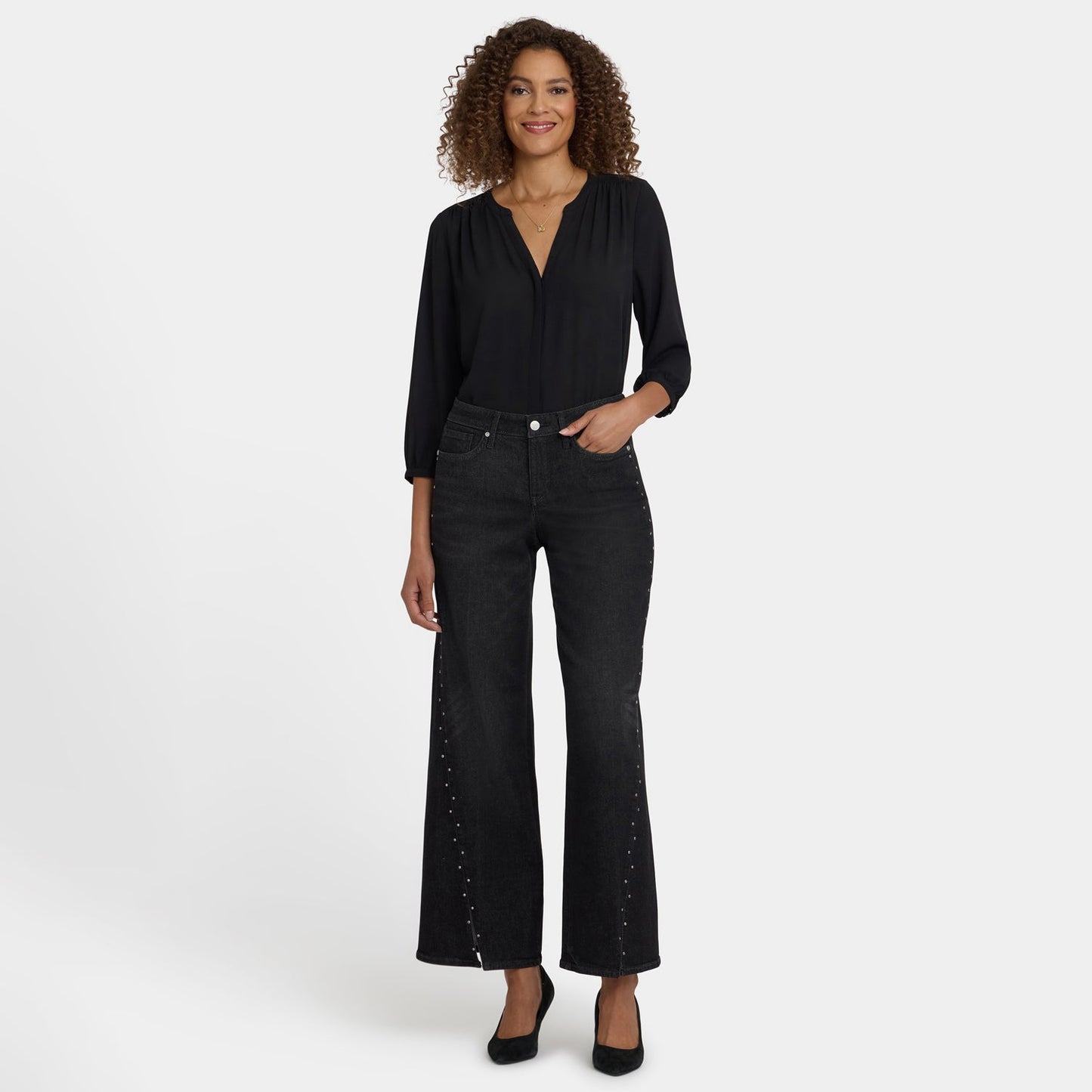 Teresa Wide Leg Jeans - French Nightfall