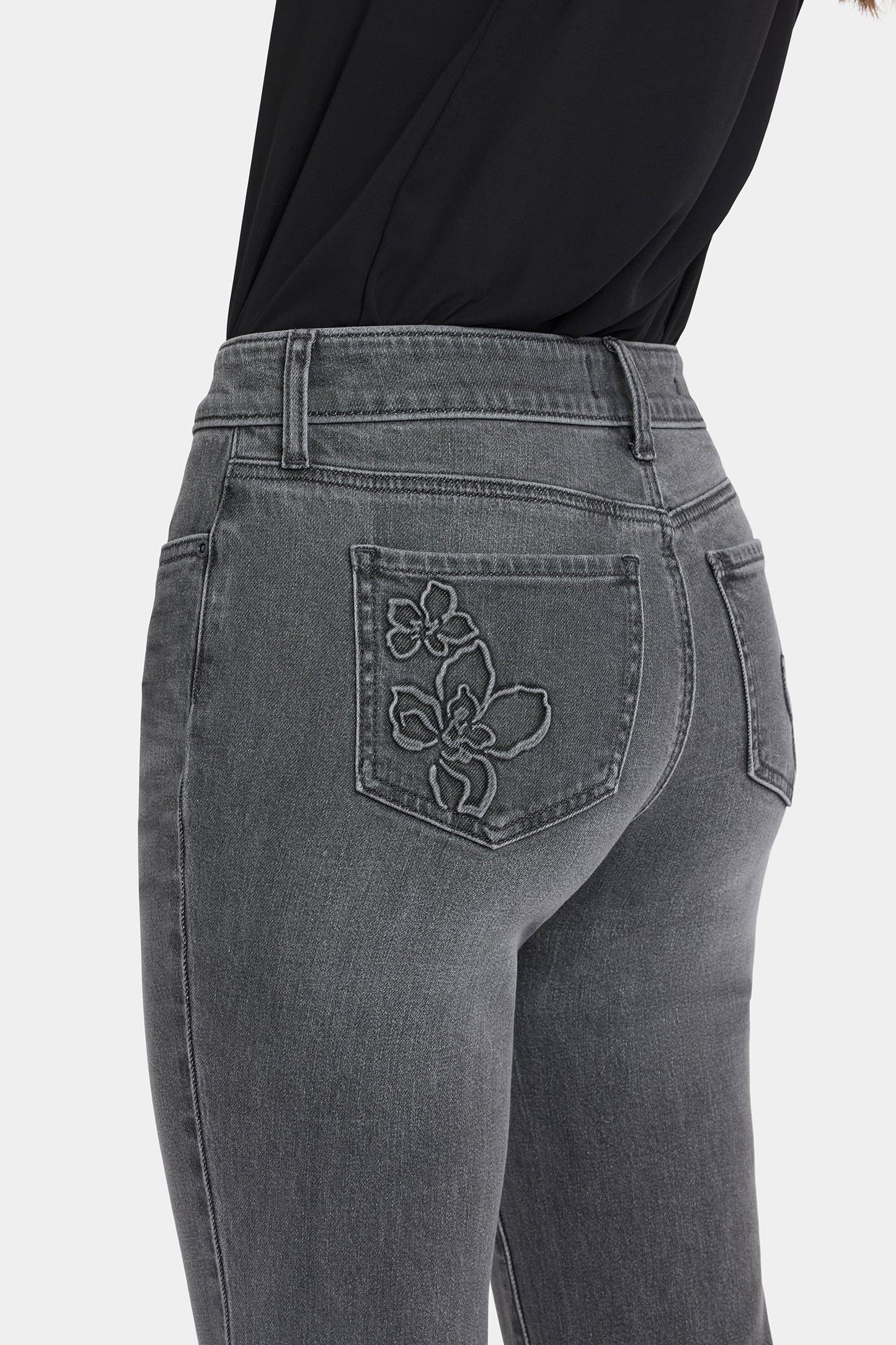 Marilyn Straight Ankle Jeans - Dusty Ash
