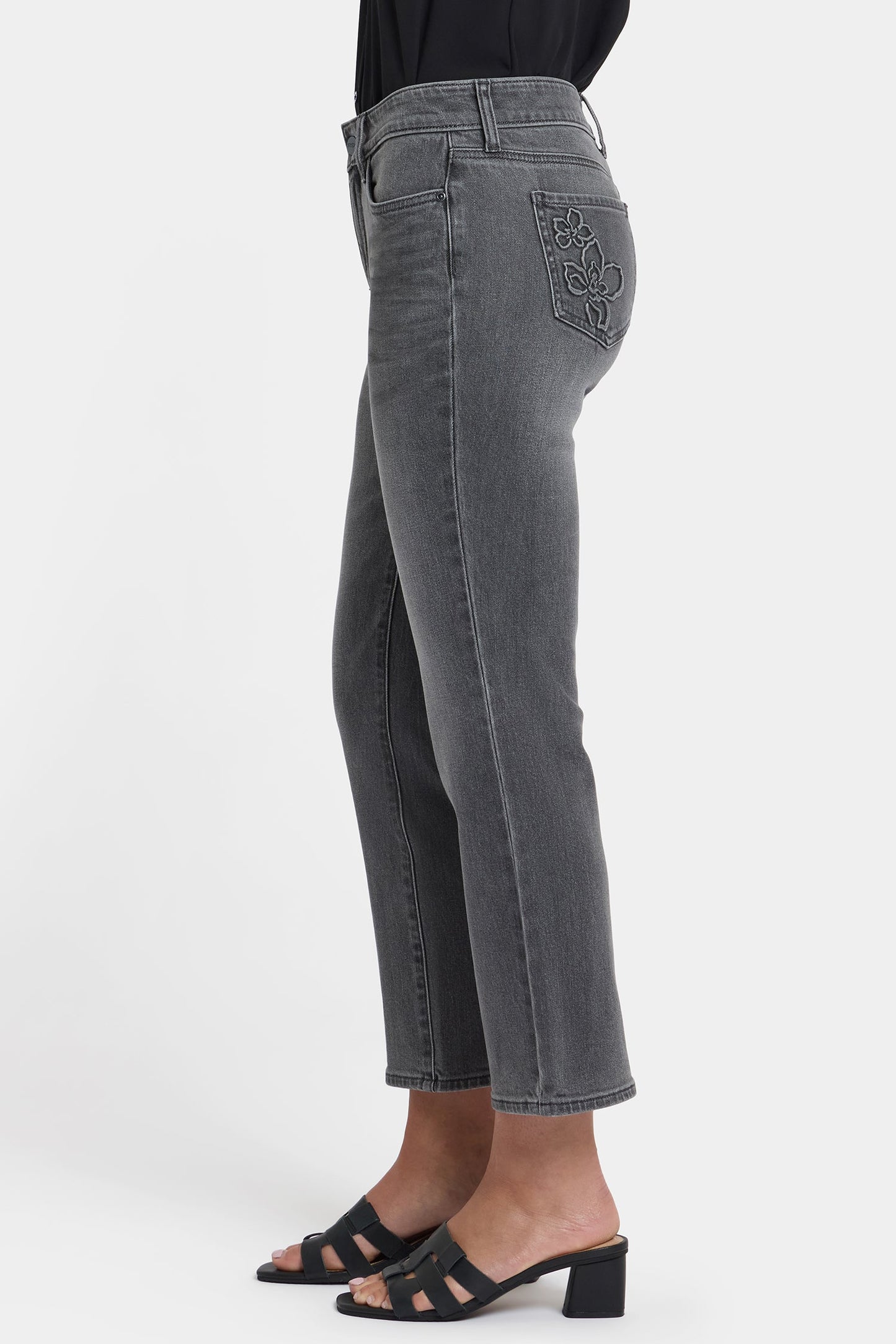 Marilyn Straight Ankle Jeans - Dusty Ash