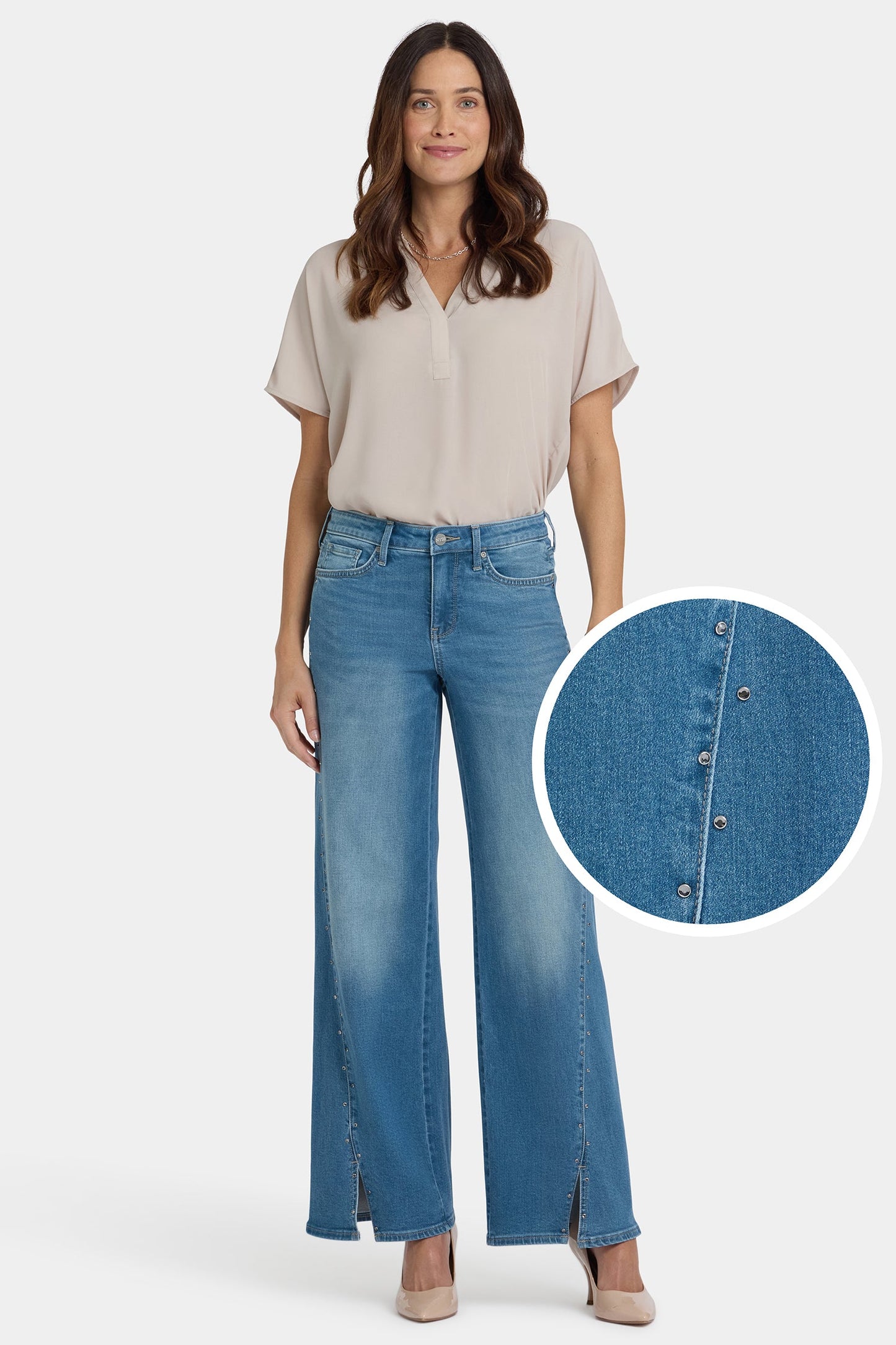 Teresa Wide Leg Jeans - Avenue Blue