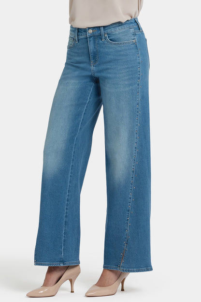 Teresa Wide Leg Jeans - Avenue Blue