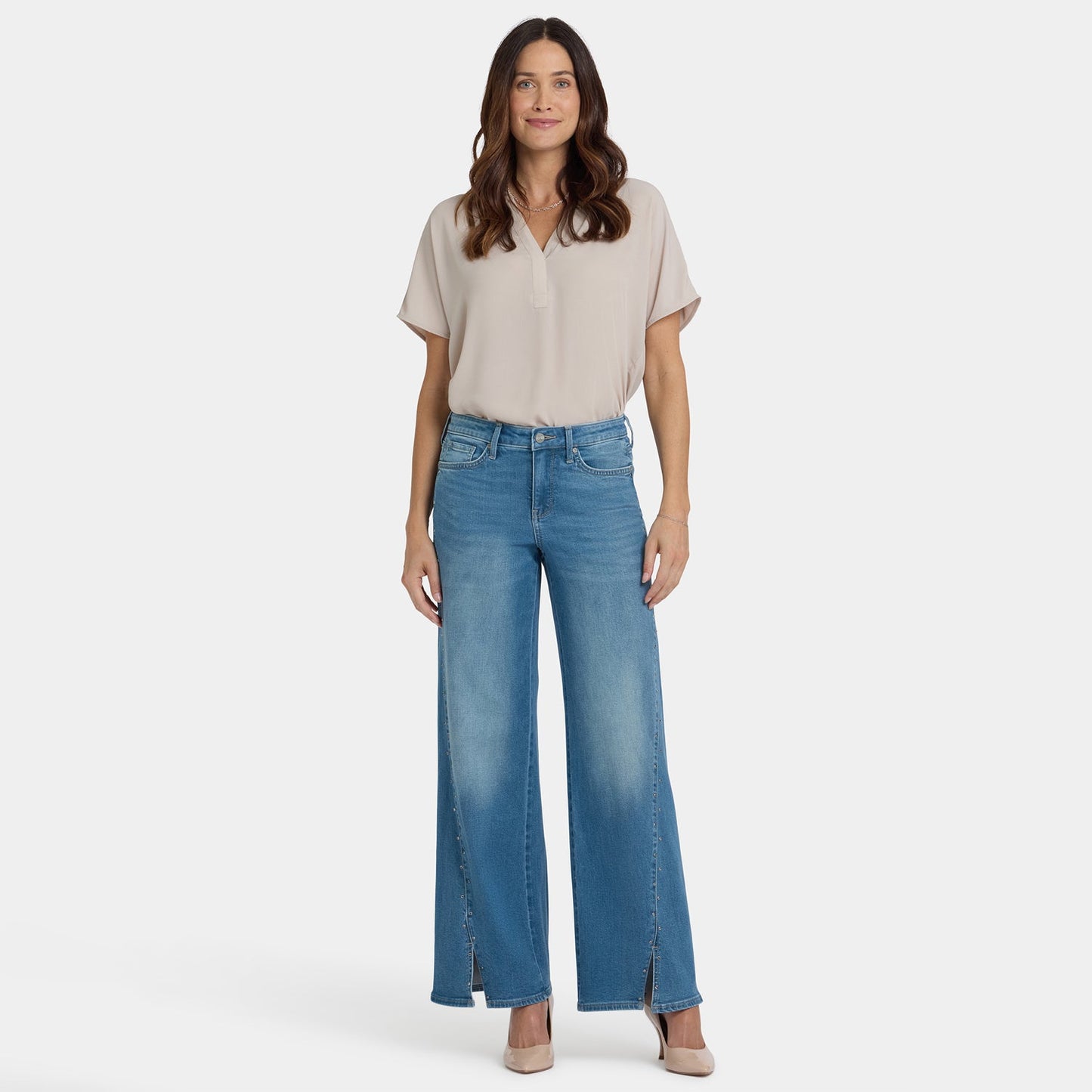 Teresa Wide Leg Jeans - Avenue Blue