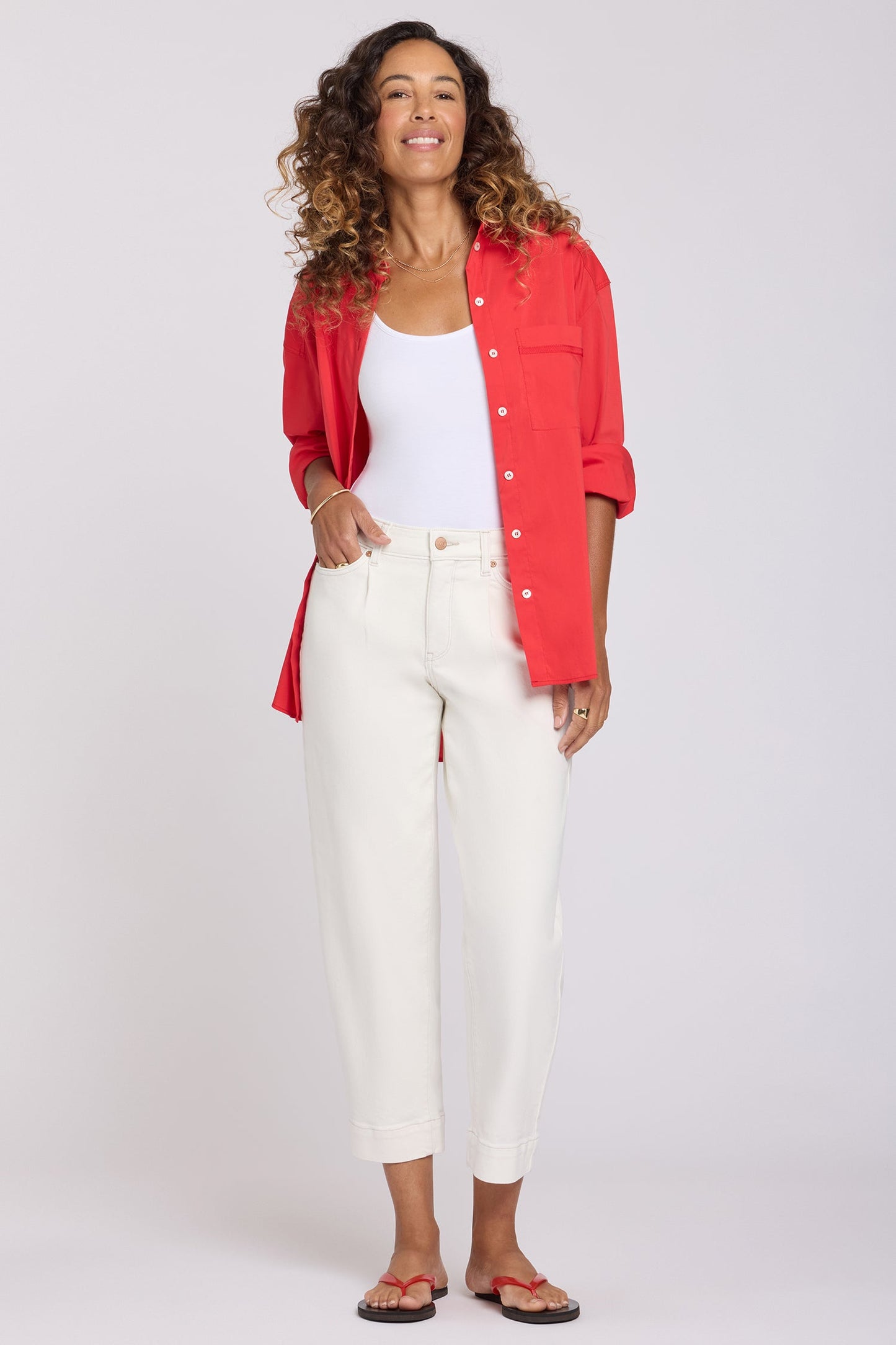 Carrot Ankle Jeans - Vintage White
