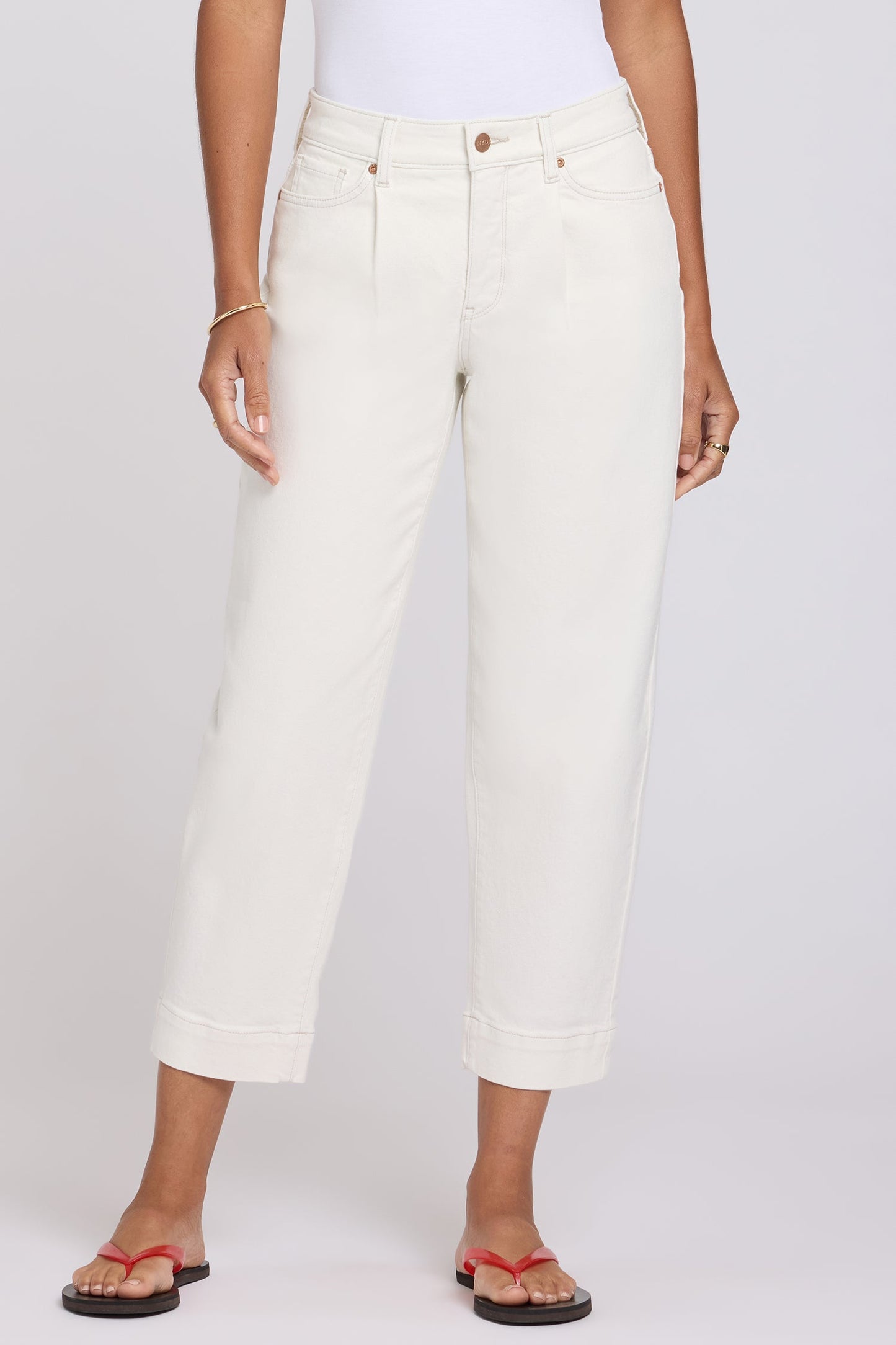 Carrot Ankle Jeans - Vintage White