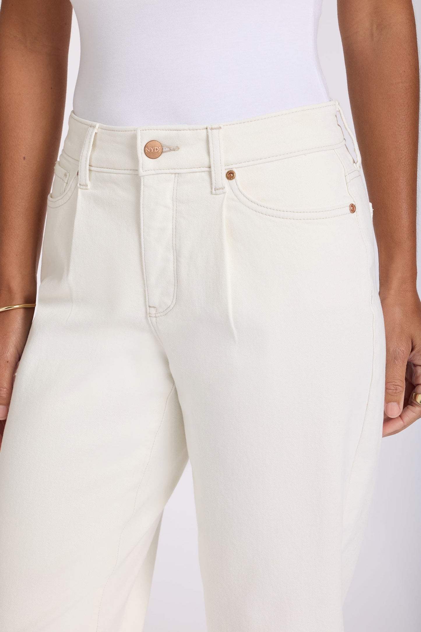 Carrot Ankle Jeans - Vintage White