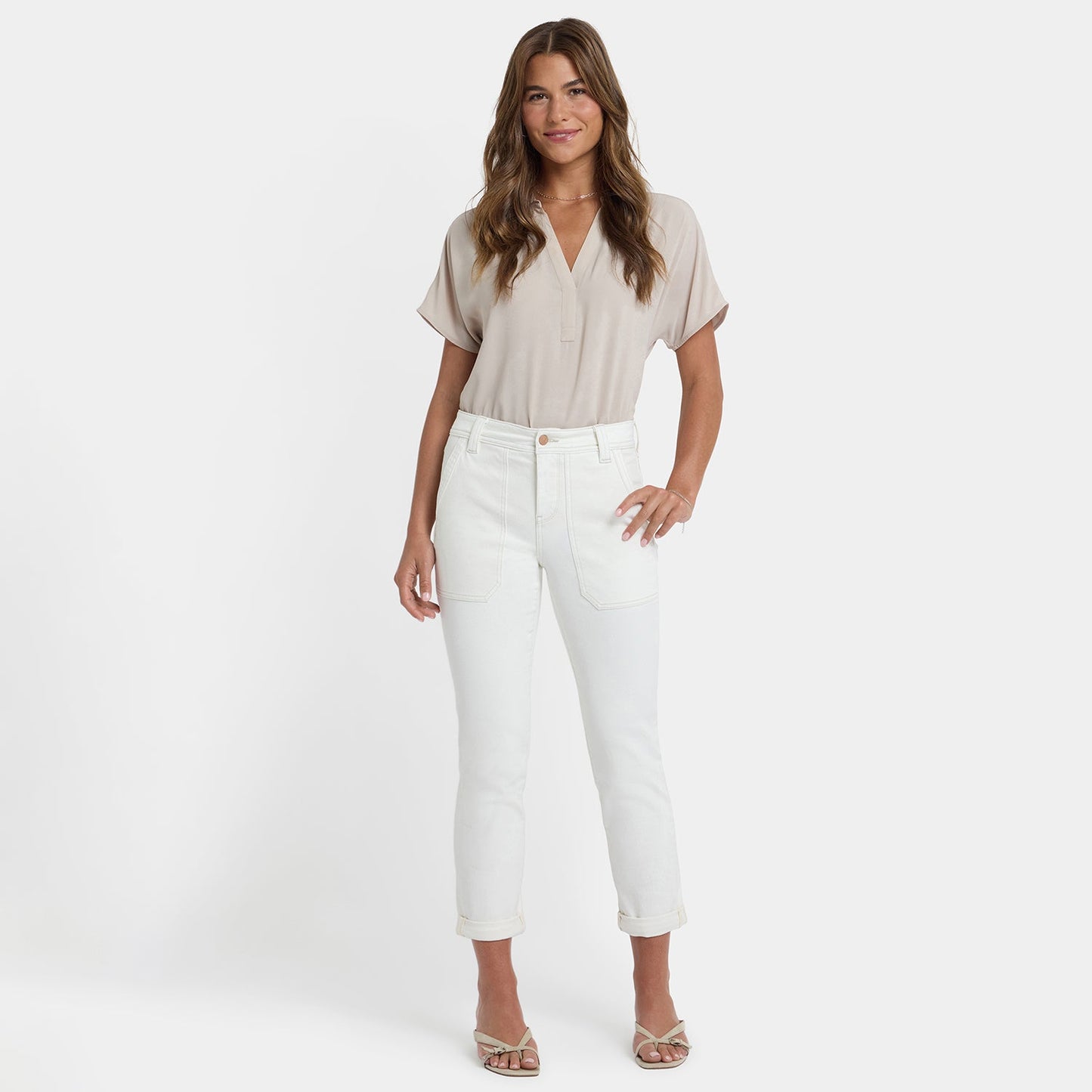 Margot Girlfriend Jeans - Vintage White