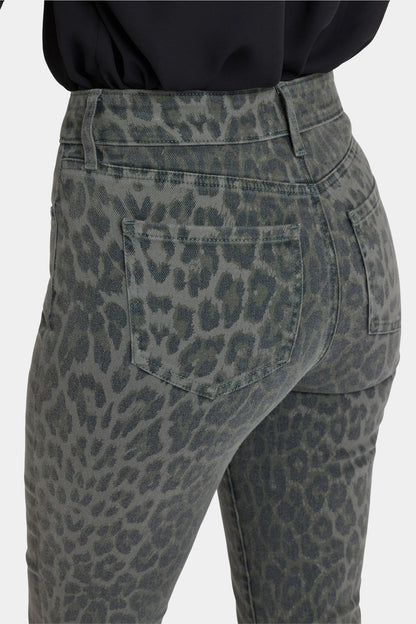 Marilyn Straight Jeans - Vine Leaf Leopard