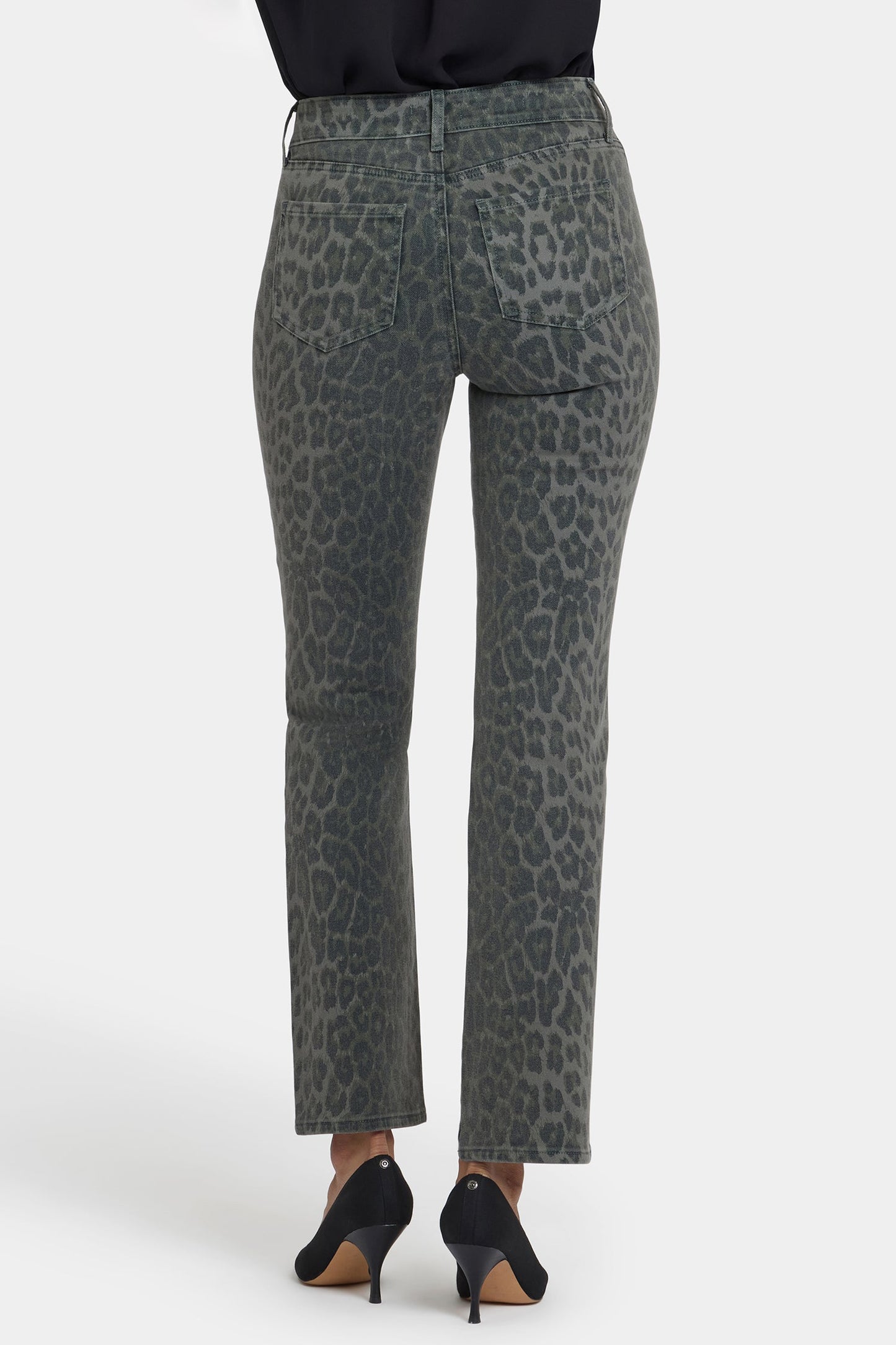 Marilyn Straight Jeans - Vine Leaf Leopard