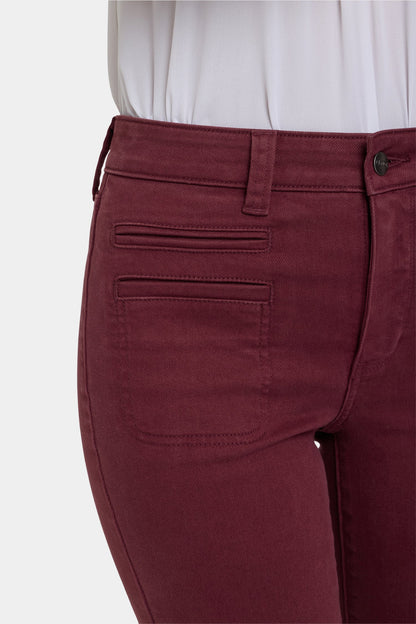Marilyn Straight Jeans - Sienna Red