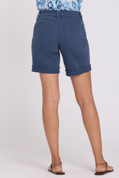 Diana Relaxed Denim Shorts - Vintage Navy