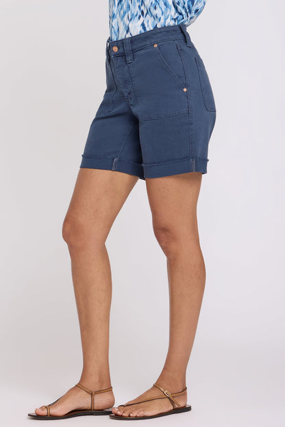 Diana Relaxed Denim Shorts - Vintage Navy