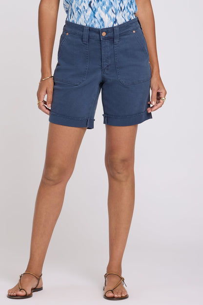 Diana Relaxed Denim Shorts - Vintage Navy