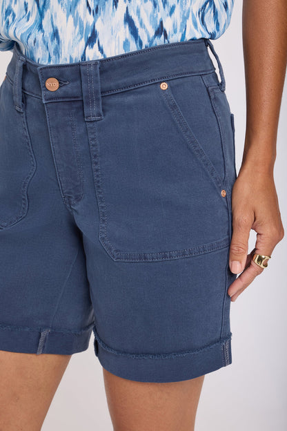 Diana Relaxed Denim Shorts - Vintage Navy