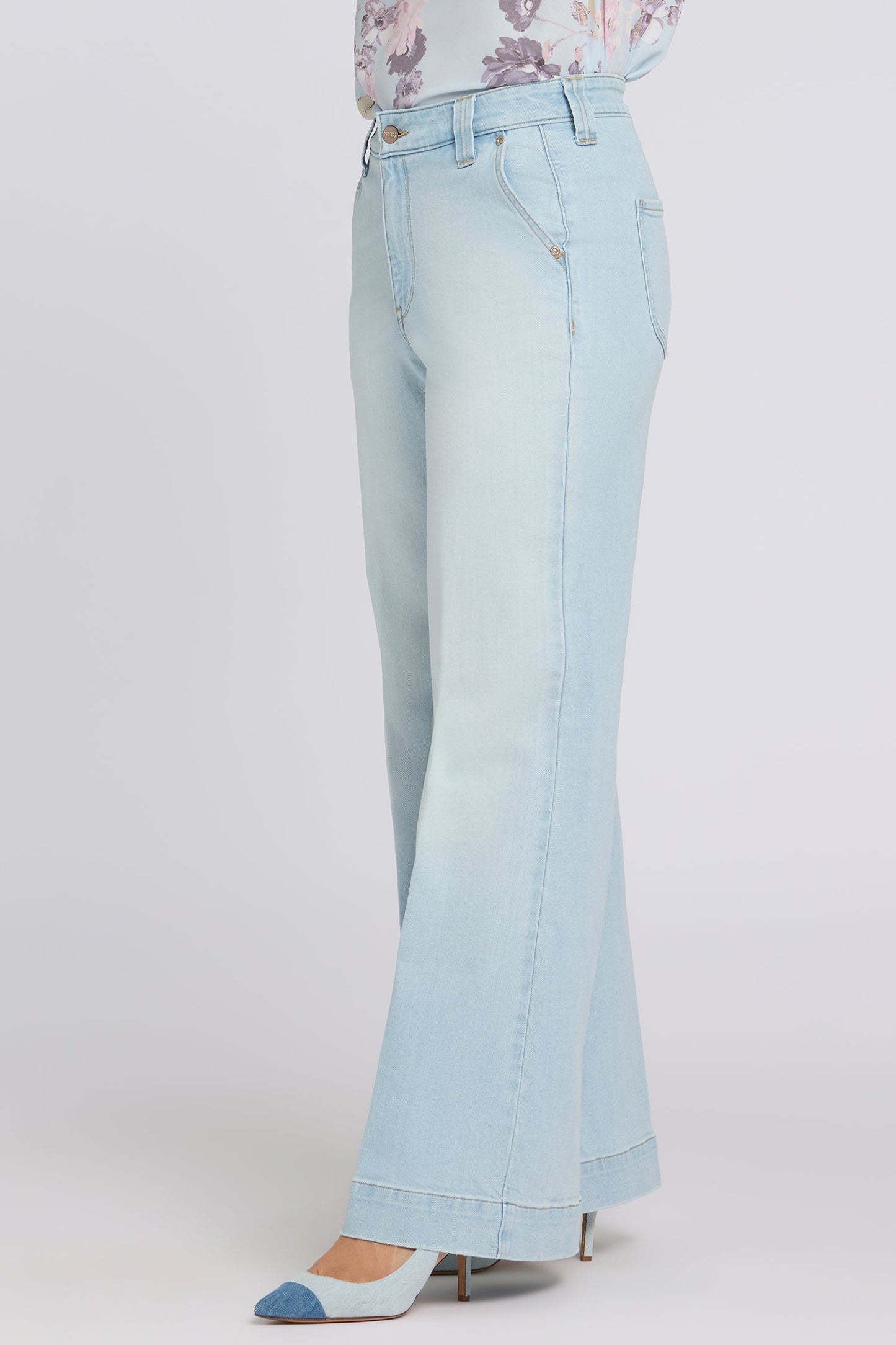 Mia Palazzo Jeans - Sky Valley