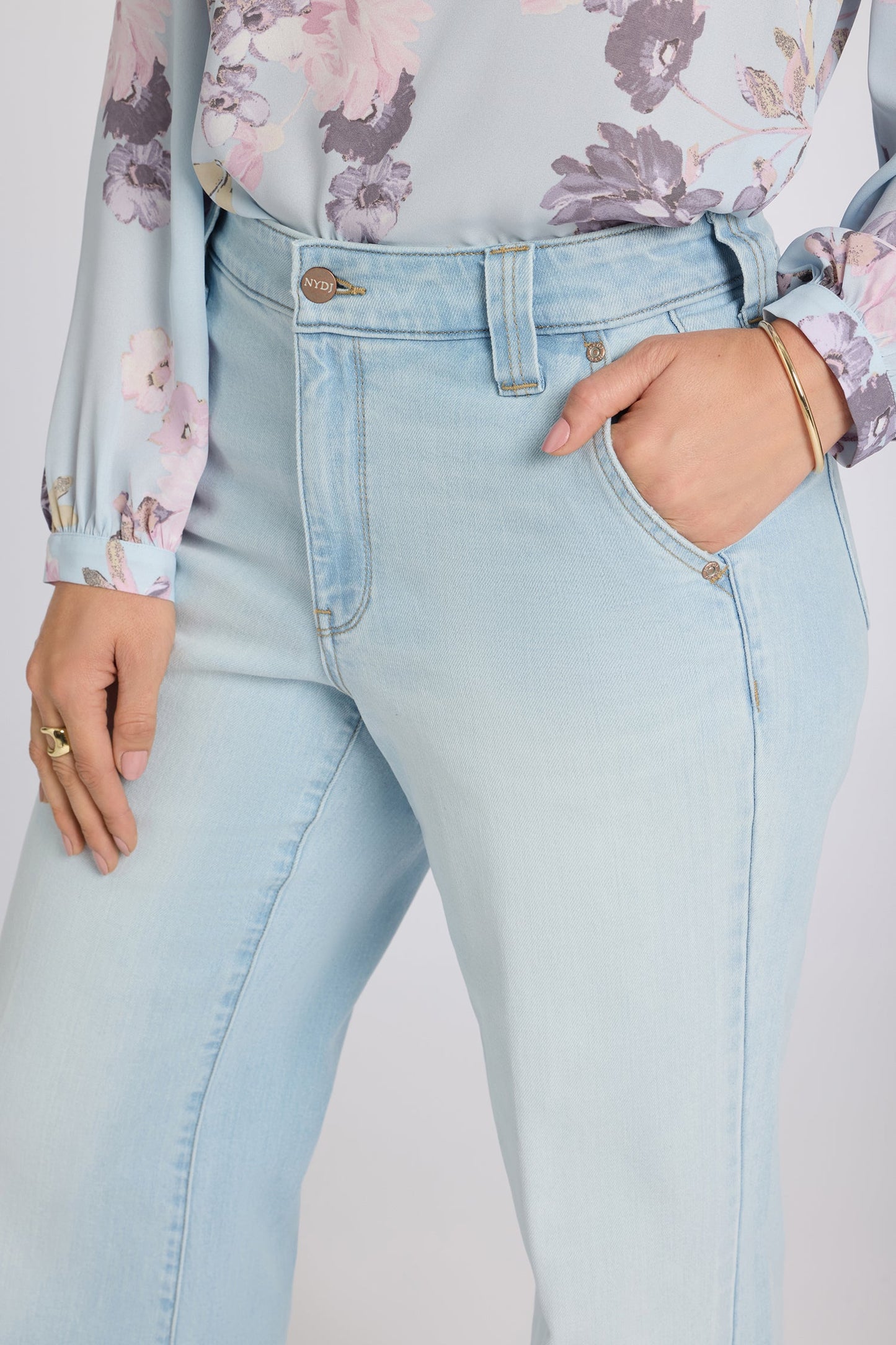 Mia Palazzo Jeans - Sky Valley