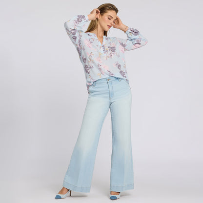 Mia Palazzo Jeans - Sky Valley