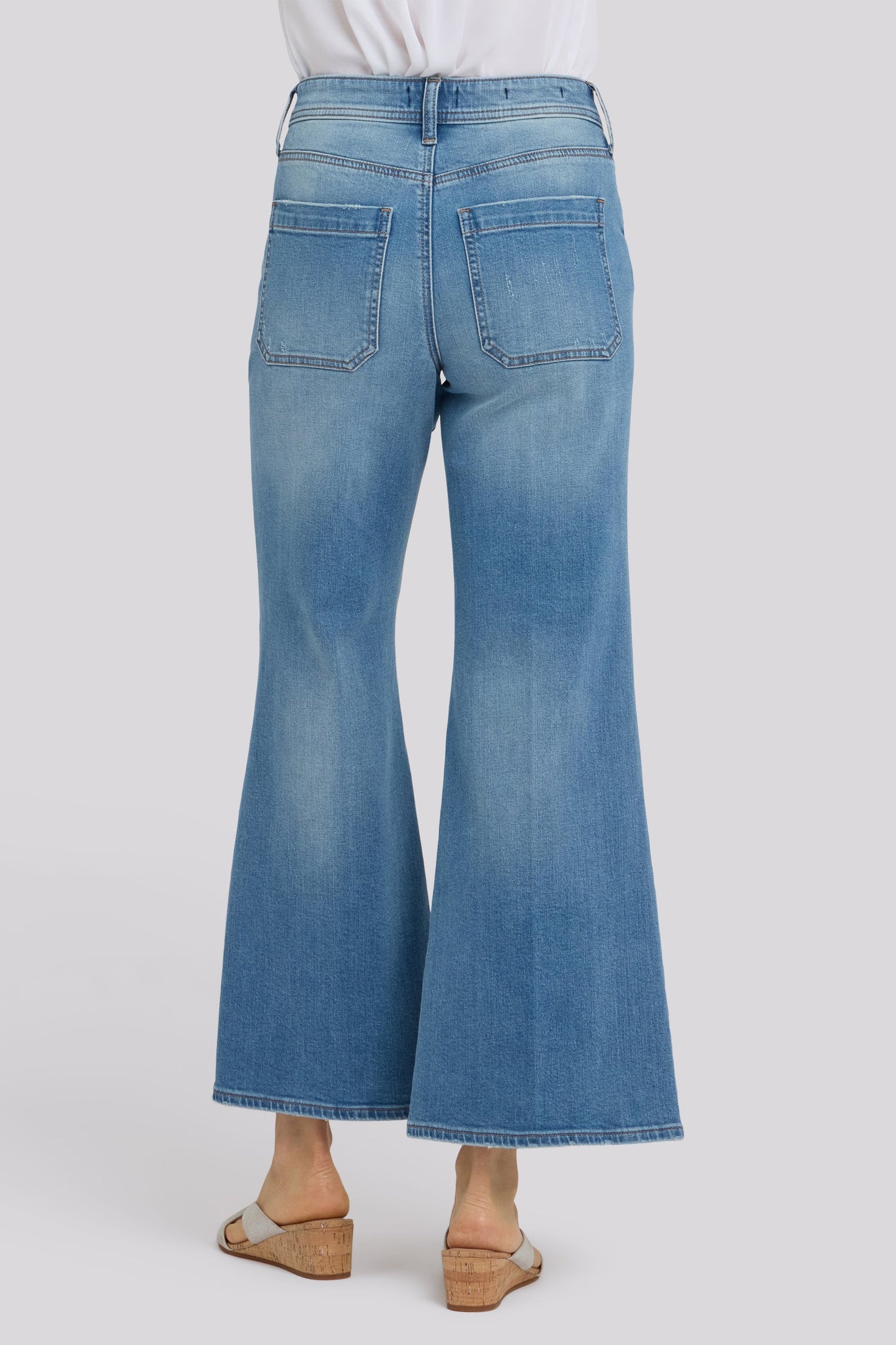 Mia Palazzo Ankle Jeans - Port Sea