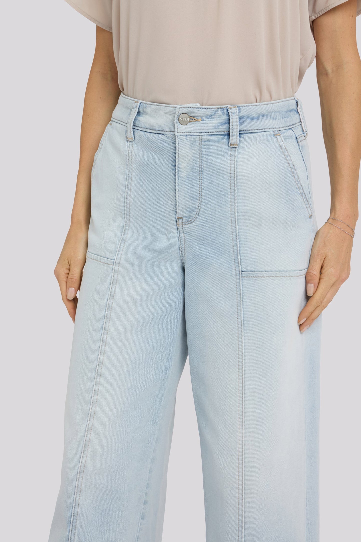 Simone Wide Leg Jeans - Desert Shoreline