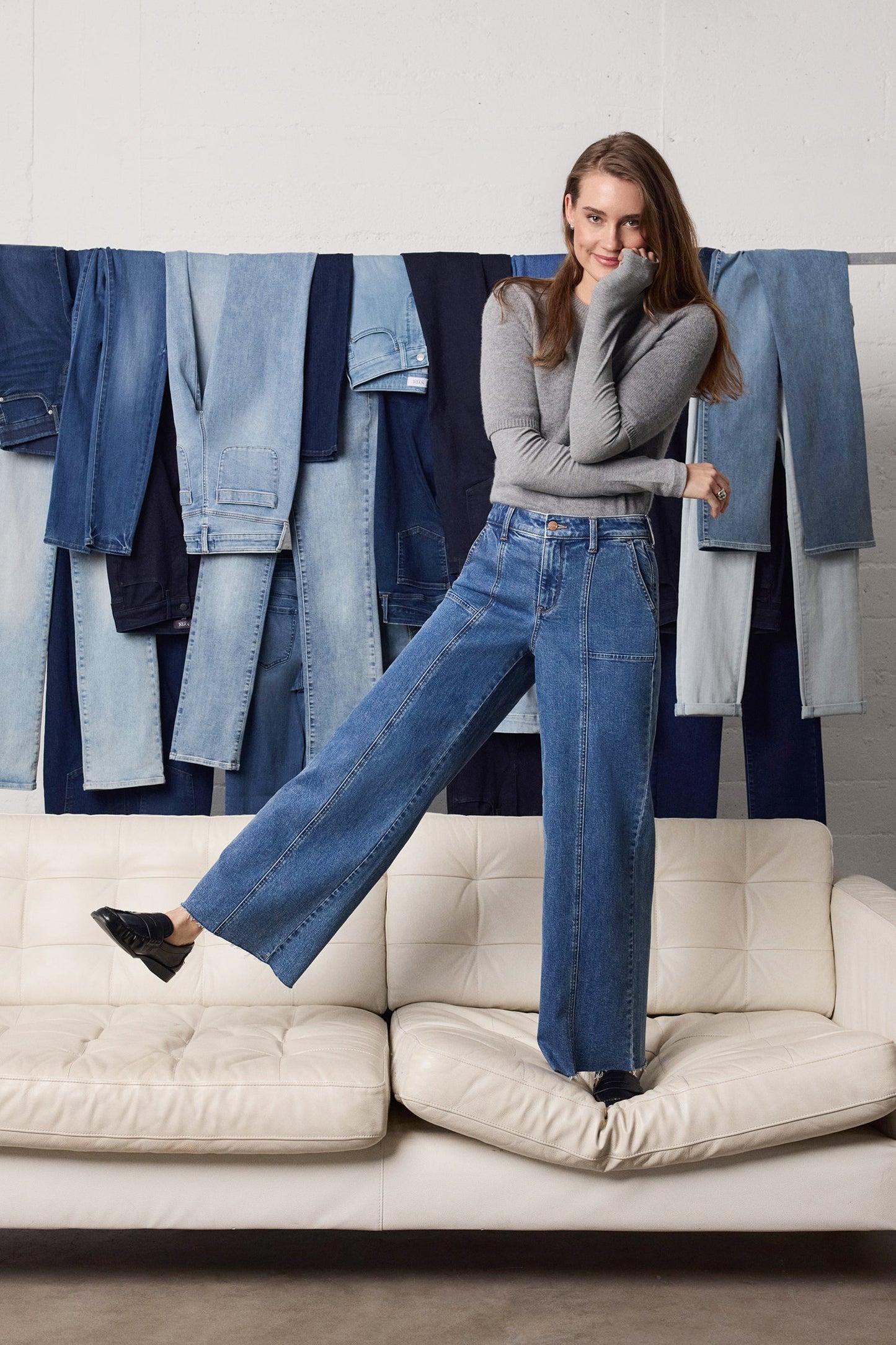 Simone Wide Leg Jeans - Salton