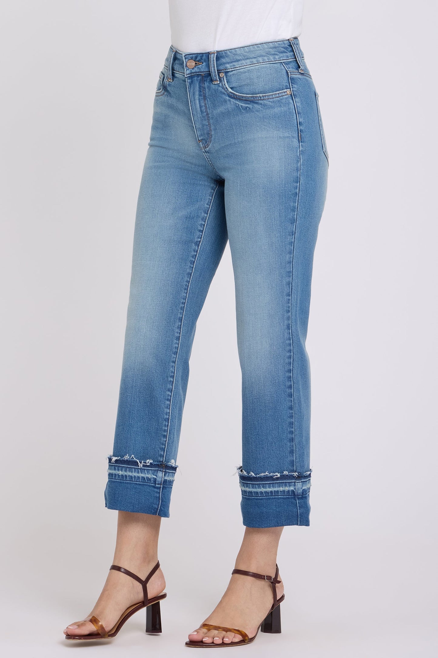 Bailey Relaxed Straight Ankle Jeans - Port Sea