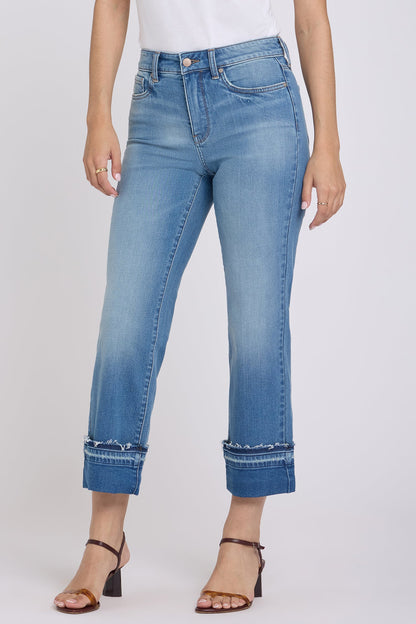 Bailey Relaxed Straight Ankle Jeans - Port Sea