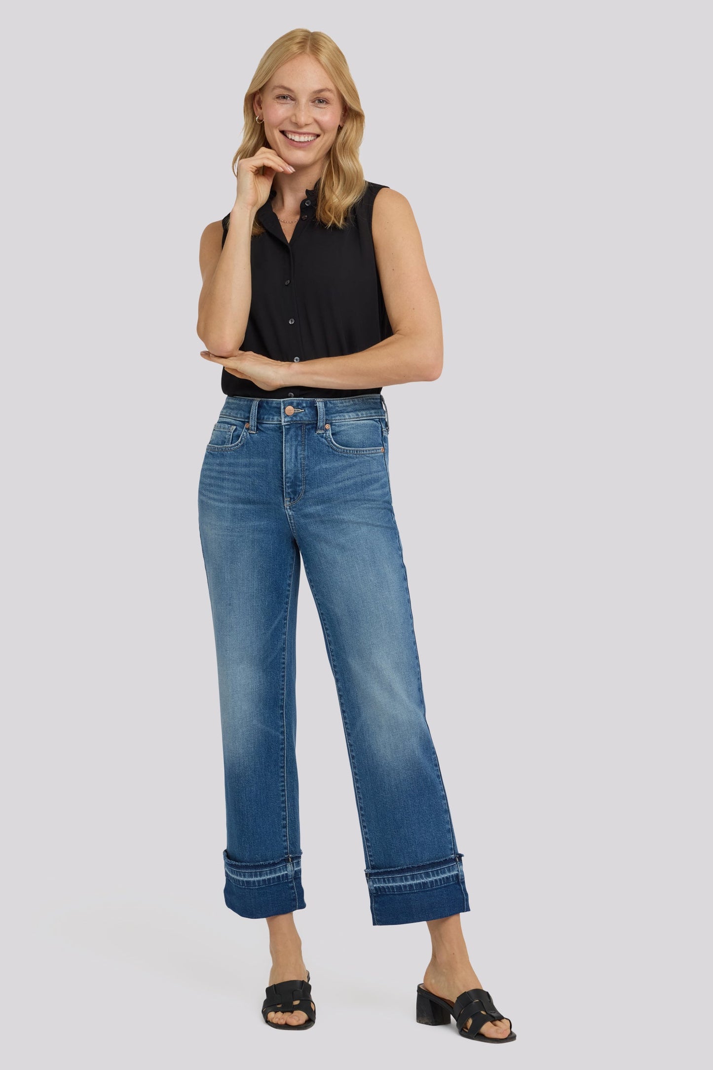 Bailey Relaxed Straight Ankle Jeans - Sun Soak