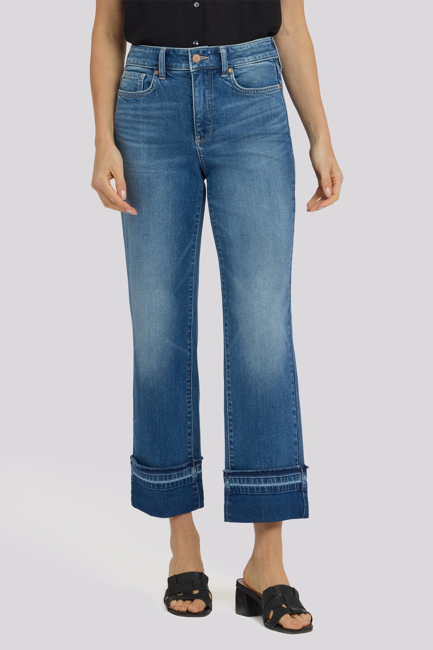 Bailey Relaxed Straight Ankle Jeans - Sun Soak