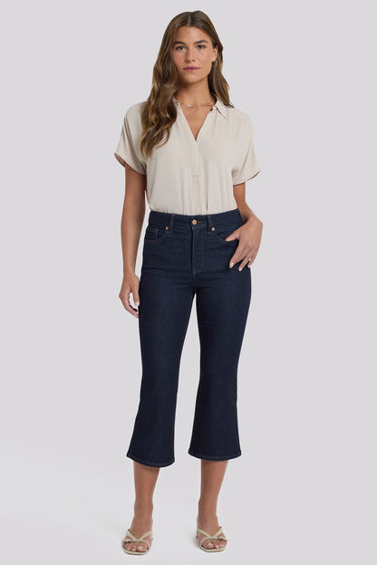 Monica Kick Flare Crop Jeans - Magical