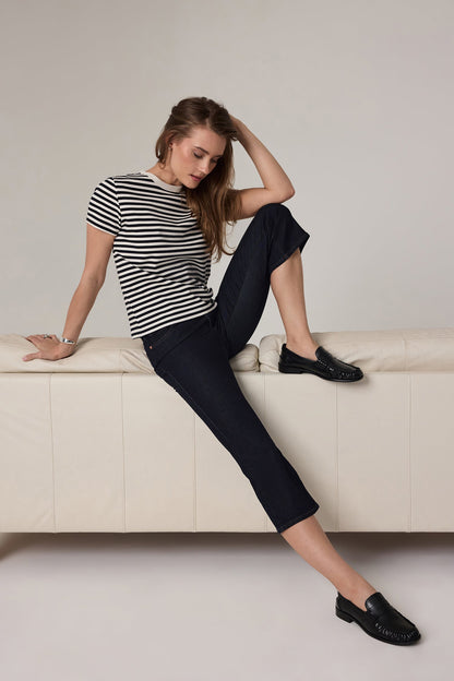 Monica Kick Flare Crop Jeans - Magical