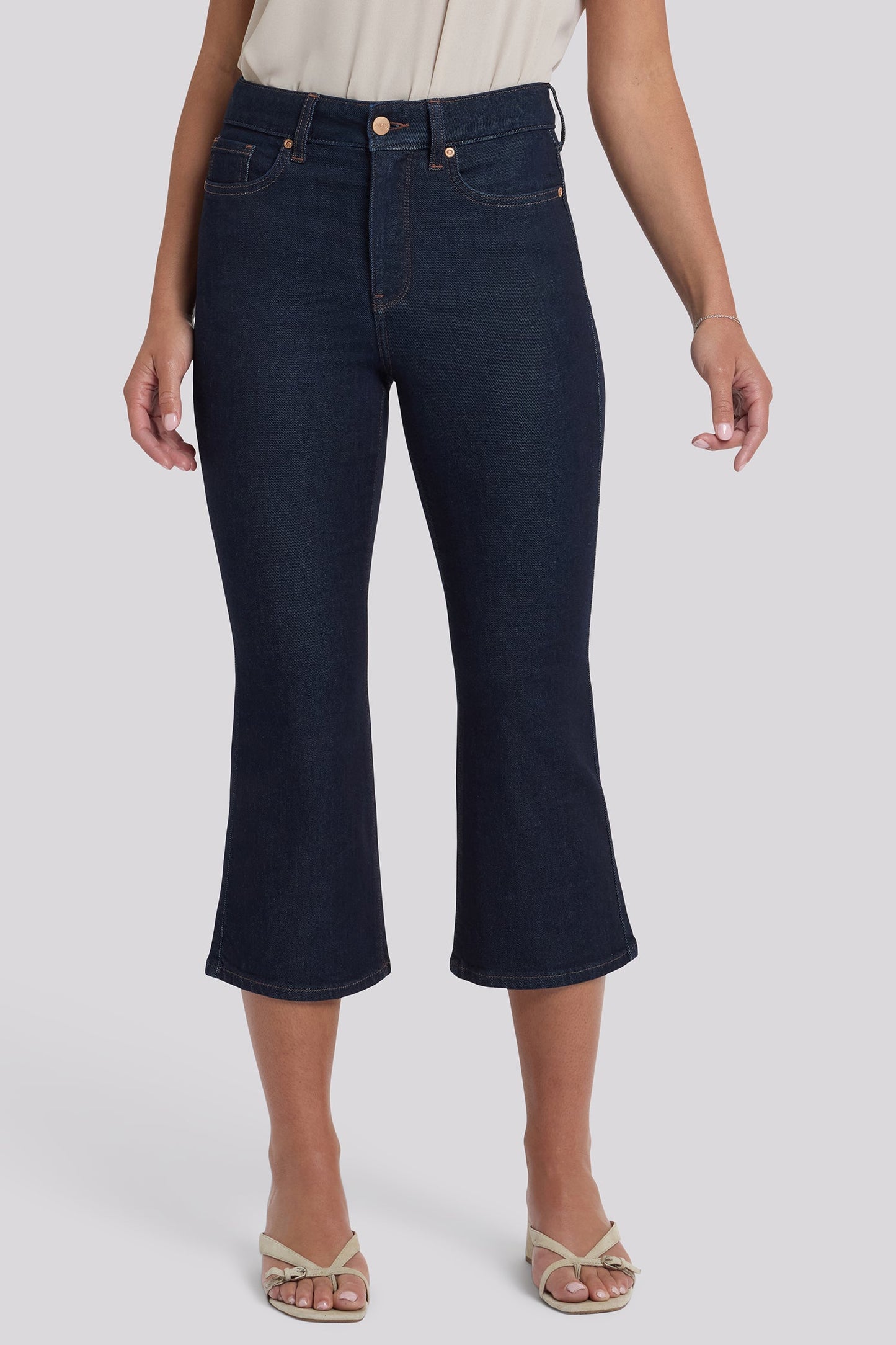 Monica Kick Flare Crop Jeans - Magical