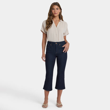 Monica Kick Flare Crop Jeans - Magical