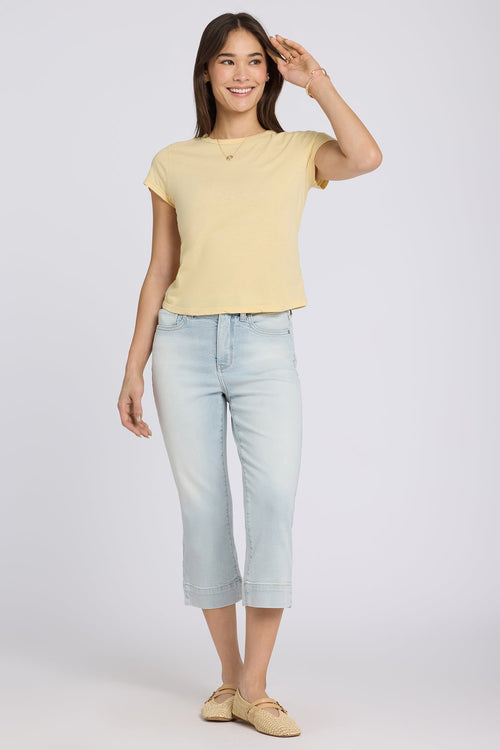 Marilyn Straight Crop Jeans - Desert Shoreline
