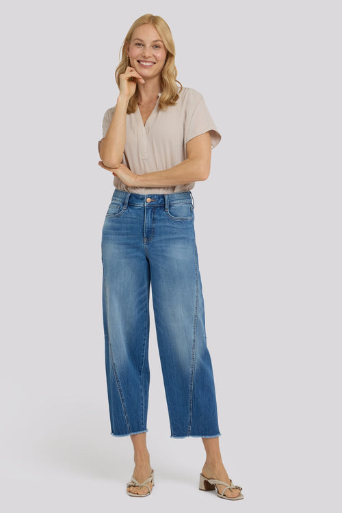 Alyssa Relaxed Crop Jeans - Pacifica