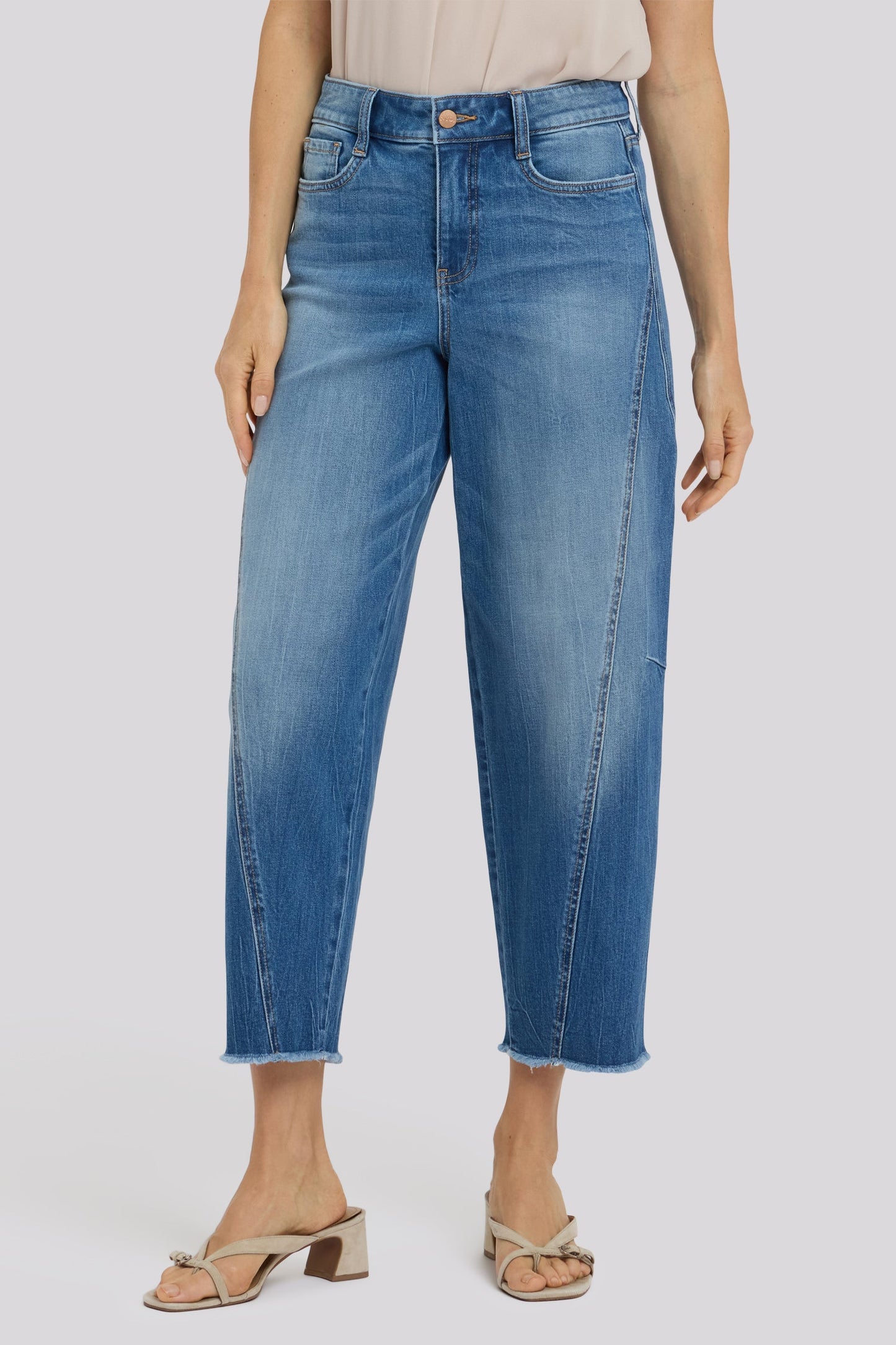 Alyssa Relaxed Crop Jeans - Pacifica
