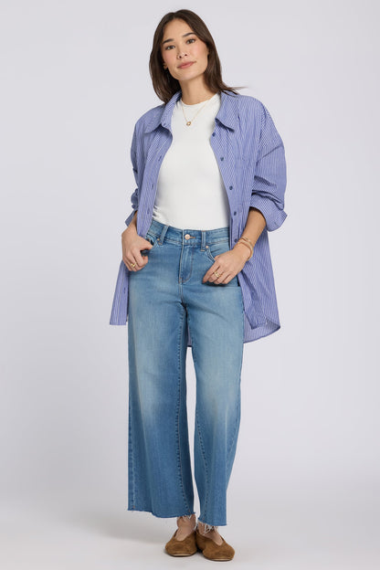 Teresa Wide Leg Ankle Jeans - Port Sea