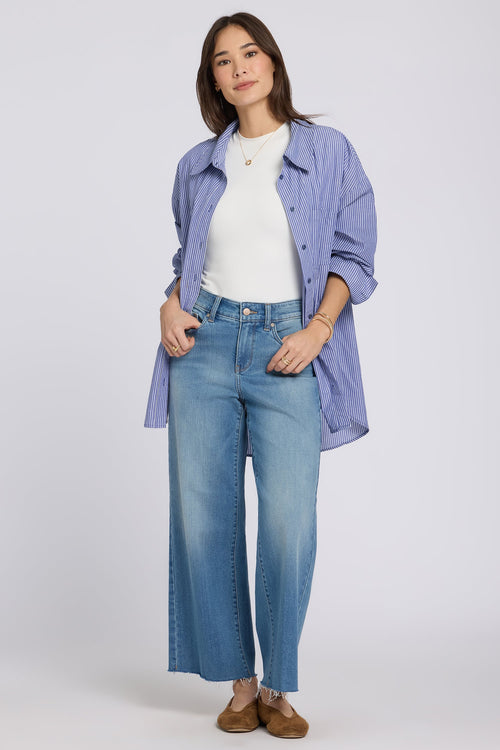 Teresa Wide Leg Ankle Jeans - Port Sea