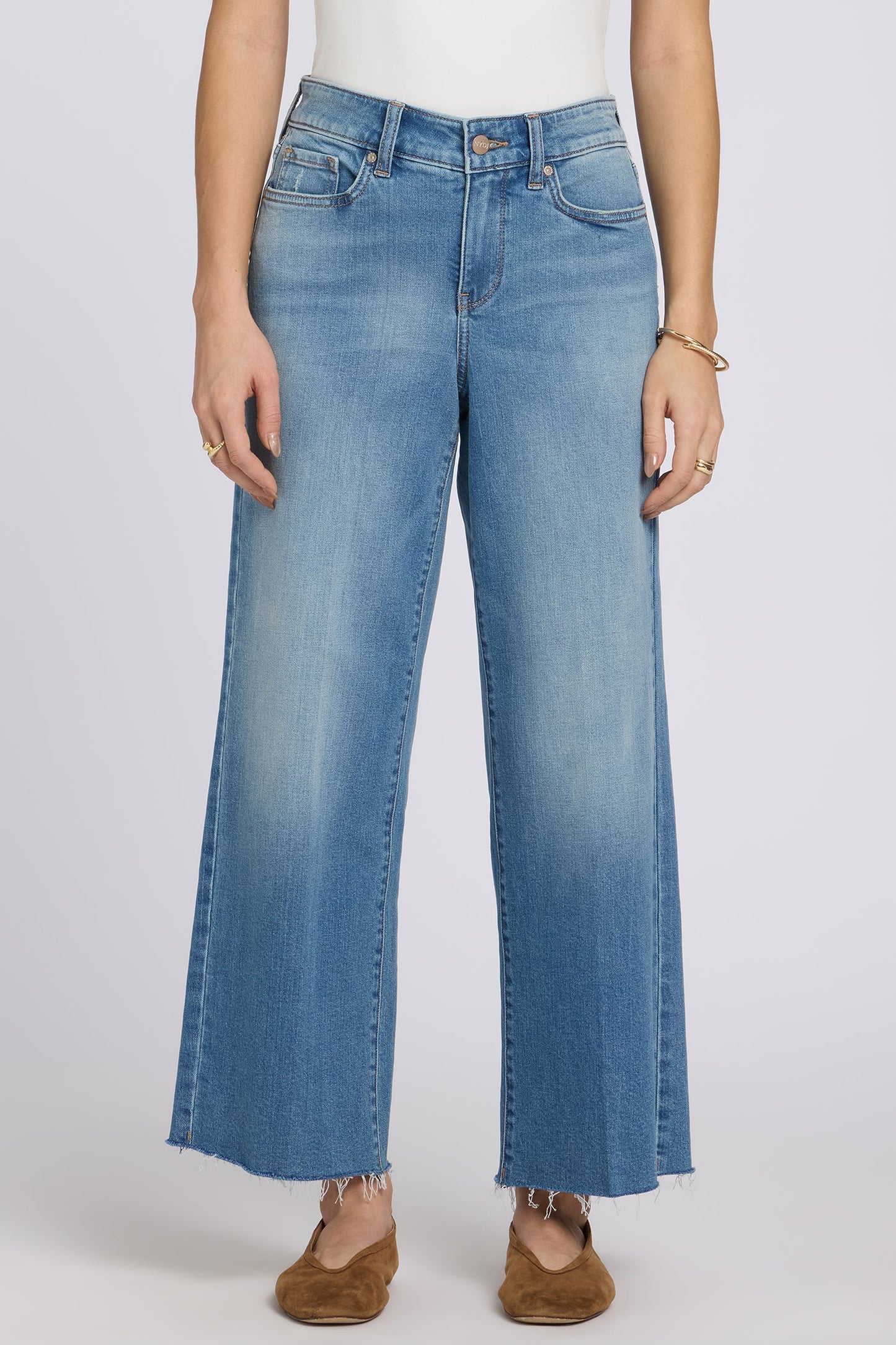 Teresa Wide Leg Ankle Jeans - Port Sea