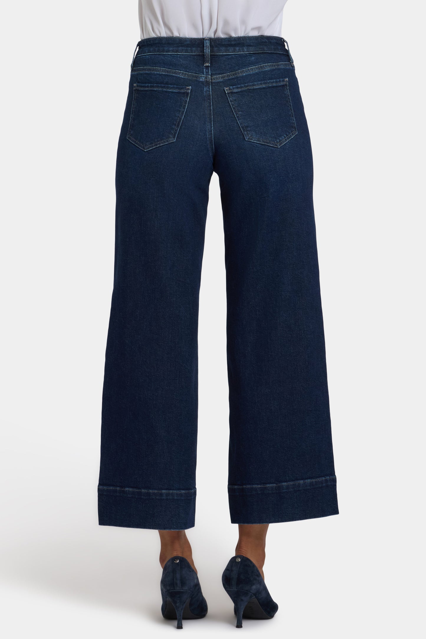 Teresa Wide Leg Ankle Jeans - Midnight Breeze