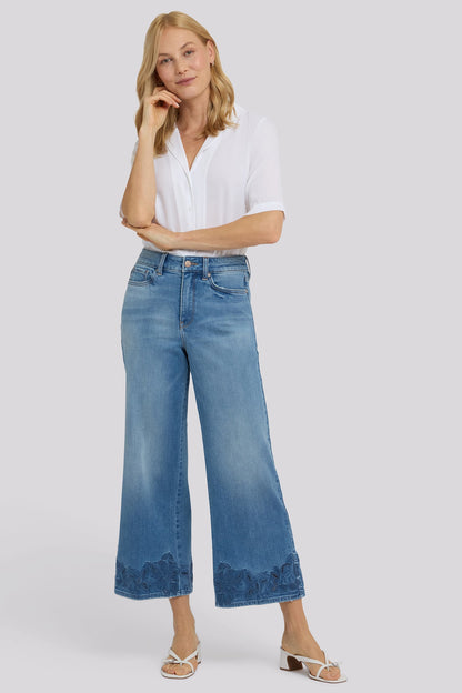 Teresa Wide Leg Ankle Jeans - Port Sea
