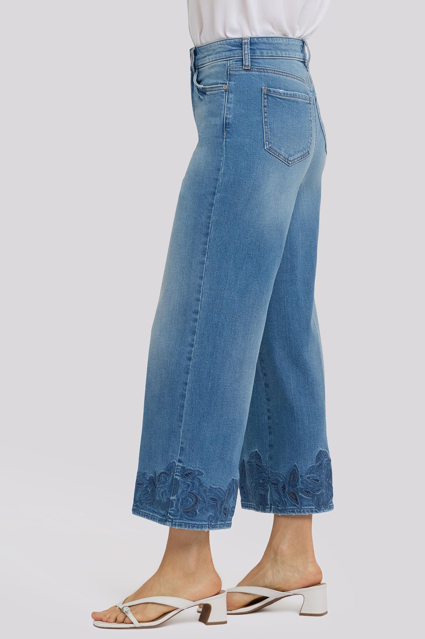 Teresa Wide Leg Ankle Jeans - Port Sea