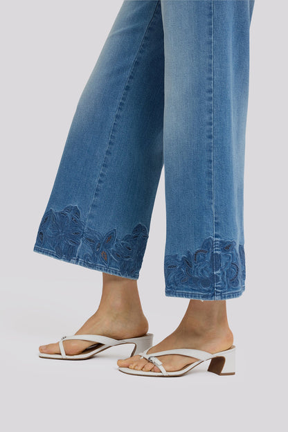 Teresa Wide Leg Ankle Jeans - Port Sea