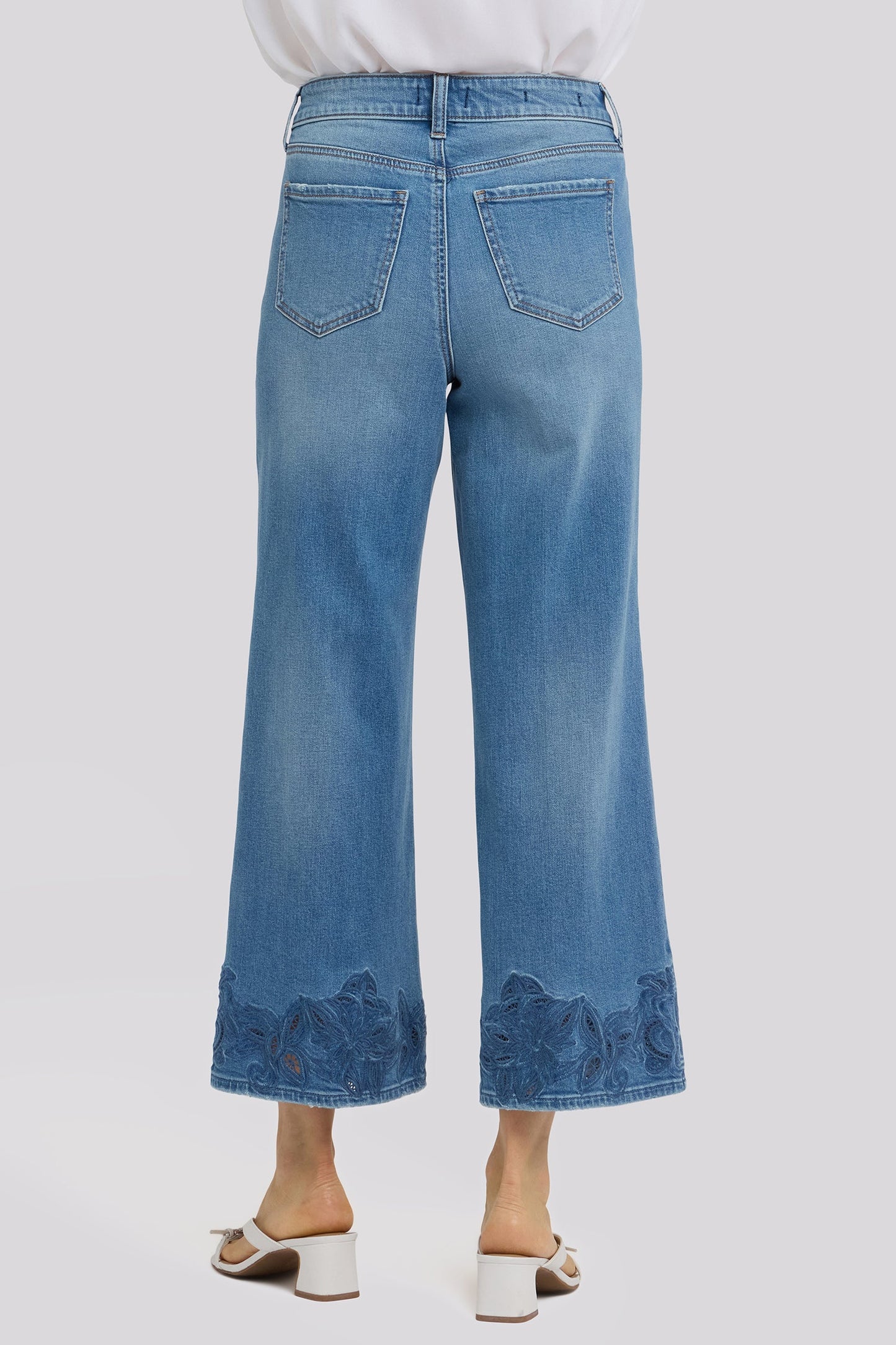 Teresa Wide Leg Ankle Jeans - Port Sea