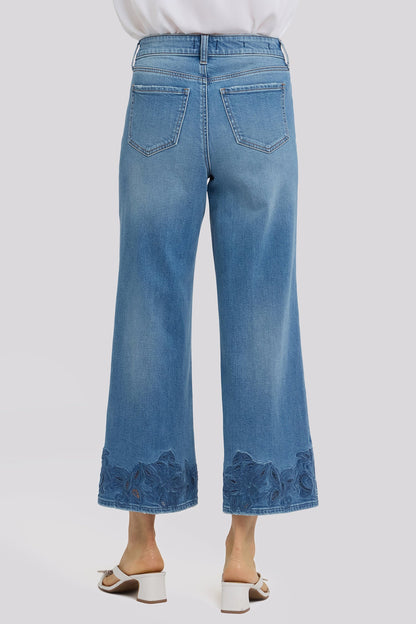 Teresa Wide Leg Ankle Jeans - Port Sea