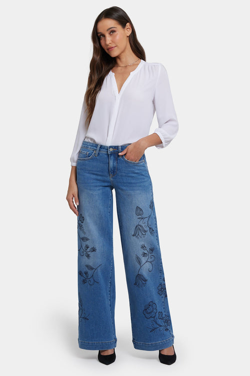 Teresa Wide Leg Jeans - Water Canyon